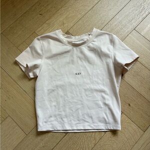 437 Women's White Crop Top